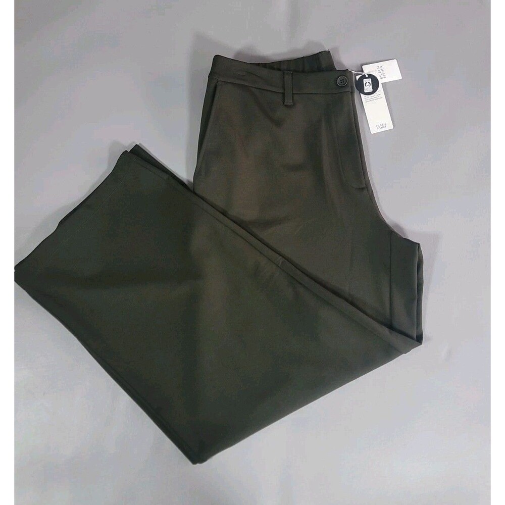 Eileen Fisher Washable Flex Ponte Wide Leg Office Trouser Size XL - Picture 3 of 12